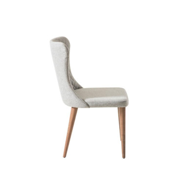 Lehnstuhl Esszimmer Holz Stuhl Textil Polster Stühle Möbel Esszimmer Sessel Neu