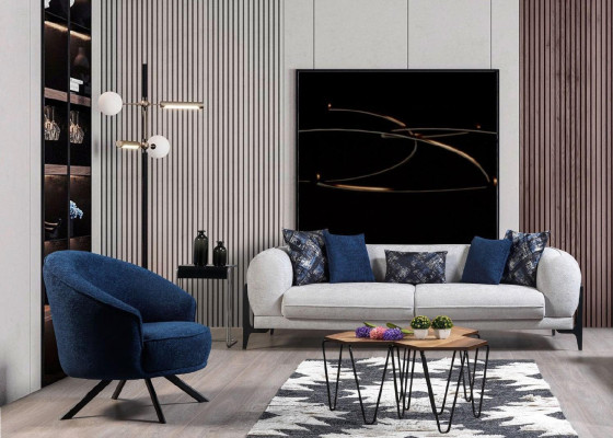 Sessel Luxus Einsitzer Couch Textil Sofa Polstermöbel Coucher Blastoff Textil