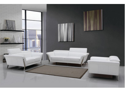 3 Sitzer (ohne 2+1) Sofa Couch Polster XXL Big Sofas Leder Sitz Design