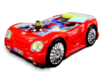 Bett Kinderbett Sportwagen Autobett Design Kind Kinderzimmer Jugendbett
