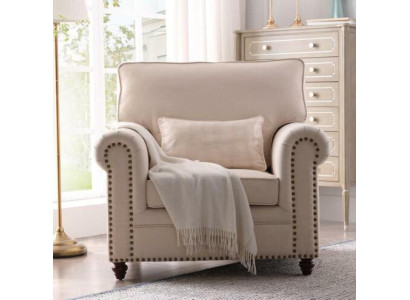 Sessel Stoff Sofa Einsitzer Möbel Relax Sitz Design Couch Lounge Textil landhaus