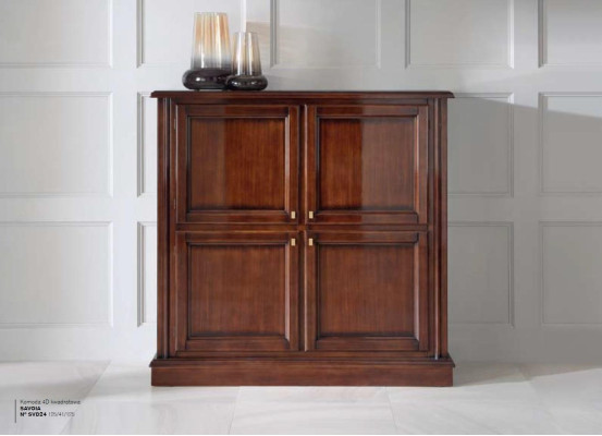 Kommode Luxus Schrank Schränke Kommoden Wohnzimmer Holz Klassische Design Braun