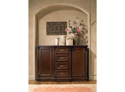 Kommode Sideboard Kommoden Schrank Schränke Wohnzimmer Holz Barock Braun Möbel