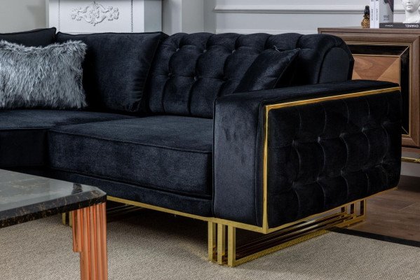 Exclusive Ecksofa Modern L-form Designer Stil Möbel Wohnzimmer Eckgarnitur