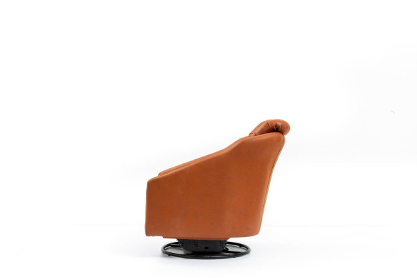 Modern Sessel Wohnzimmer Orange Stil Möbel Designer Lounge Club 75x90