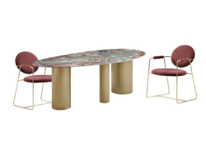 Esszimmer Set Esstisch 4x Stühle Elegantes Garnitur Modern Luxus Neu 5tlg.