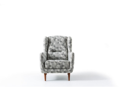 Luxus Möbel Dreisitzer Sessel 1 Sitzer Modern Sessel Polster Textil