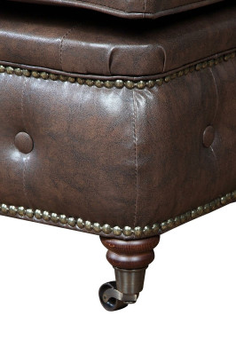 Chesterfield Fußhocker Club Lounge Hocker Leder Textil Ottoman Designer