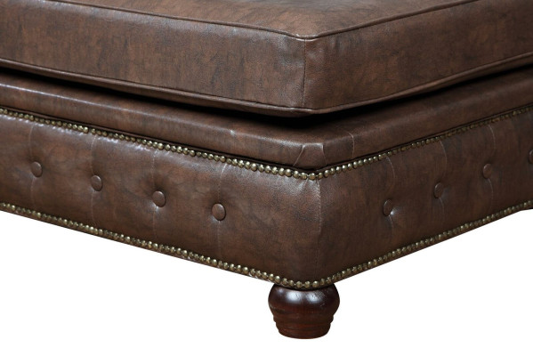Fußhocker Club Lounge Hocker Chesterfield Textil Ottoman Design Ottomane Stoff