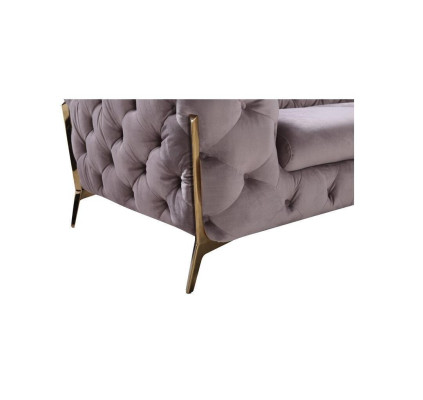 Design Chesterfield Sofa 2-Sitzer Couch Polster Textil Sofas Samt Neu Zweisitzer