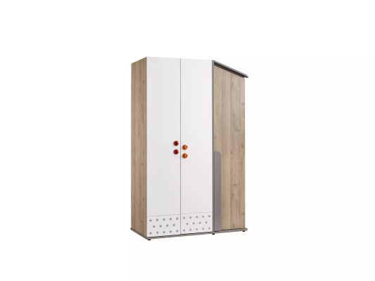 Modern Kleiderschrank Holzschrank Schrank Möbel Holz 3 Tür Design Weiß