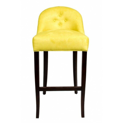 Gelber Chesterfield Barhocker Moderner Einsitzer Luxus Lounge Möbel 