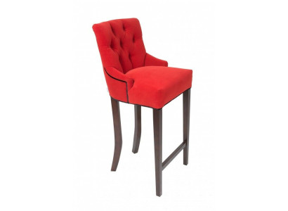 Roter Chesterfield Bar Stuhl Exklusiver Barhocker Lounge Sitz Möbel