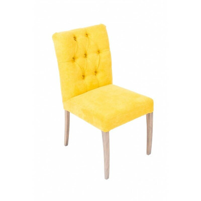 Designer Gelbe Stühle Chesterfield Garnitur Stuhl-Hotel-Set 4-er Set 