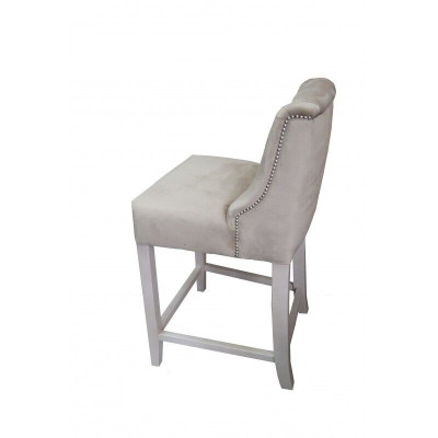 Exklusive x4 Chesterfield Barhocker Barstühle Stoffsitzer Designer 4-er Set