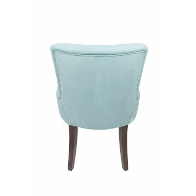 Hellblauer 4-er Sessel-Set Designer Chesterfield Sitzer Polsterstühle