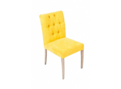 Gelber Chesterfield Stuhl-Set Exklusive x6 Polsterstühle Esszimmer Sitzmöbel