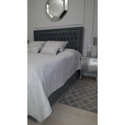 Chesterfield Bett Polster Doppel Hotel Deko Betten Schlafzimmer 140x200cm