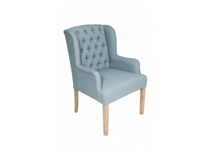 Chesterfield Hellblaue Stühle Stilvolle Sessel Hotel Einrichtung Polster Stuhl 6-er Set