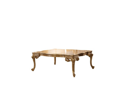 Barock Rokoko Gold Massivholz Couchtisch für das Wohnzimmer