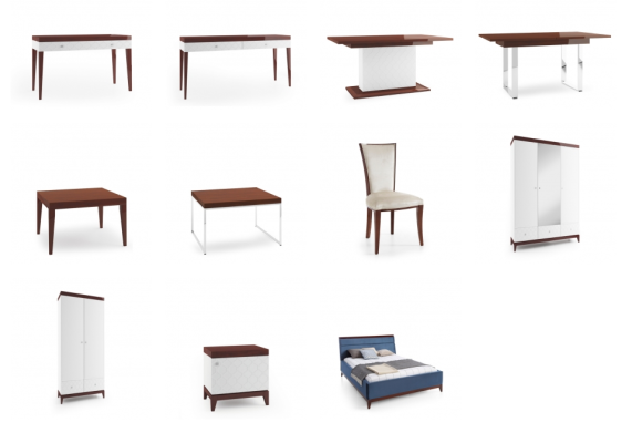 Design Klassiker Esstisch Tisch Holztisch Deko Tische Hochglanz Wohnzimmer