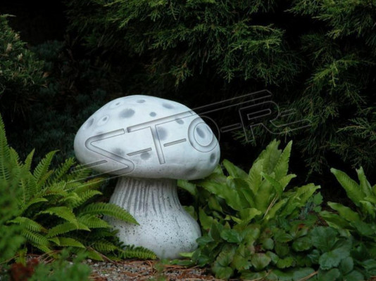 Garten Dekoration Pilz Terrasse Stein Figuren Figur Dekor Natur Statue