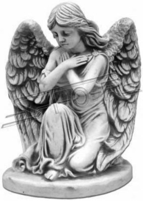 Grabschmuck Grab Stein Dekoration Engel Figur Skulptur Gott Heilig 36cm