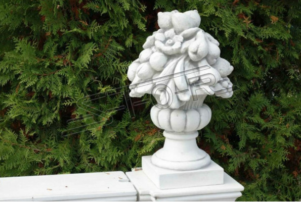 Säulen Statue Sockel Kopf Abdeckung Säule Antik Stil Garten Deko Statue