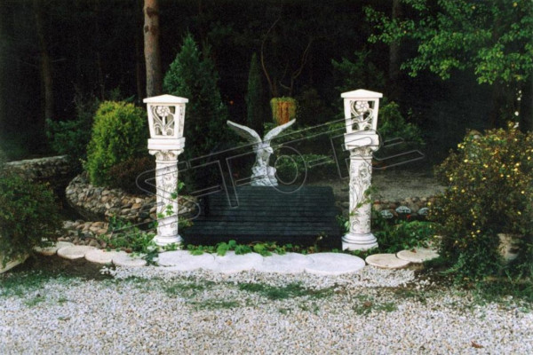 Sockel Stell Platte Garten Terrassen Stand Platten Fundament Rund