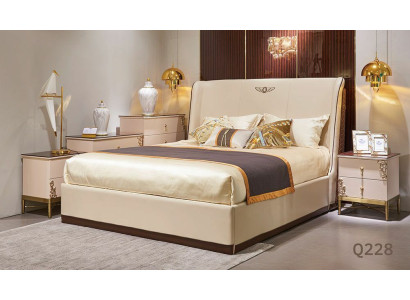 Bett 2x Nachttisch 3 tlg. Schlafzimmer Sets Design Modern Luxus Betten