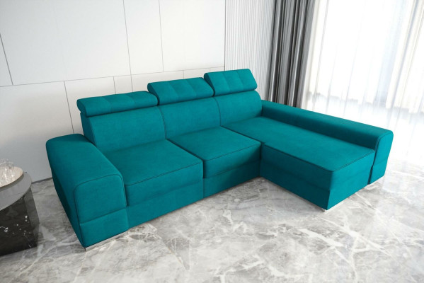 Design Ecksofa L-Form Couch Leder Beige Wohnzimmer Elegant Luxus Moderne Möbel