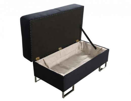 Hocker Fußhocker Beistellhocker Chaiselounge Sitzbank Samt Stoff