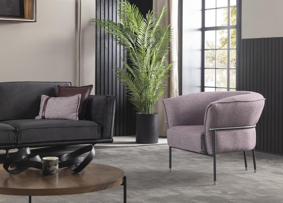 Sofa 3+1 Sitz in Grau Moderne Couch Möbel Sofagarnitur Italienische Einrichtung