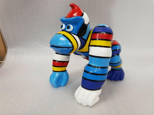 Neue moderne Designer-Figur: Dekorative Gorilla-Statue für den Garten