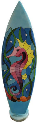 Seepferdchen Design Figur Statue Surfbrett Handarbeit Skulpturen Figuren Statuen