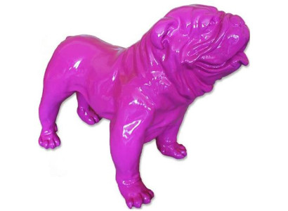 Statue Bunte Skulptur Abstrakte Designer Dekoration Figuren Statuen Hund Deko