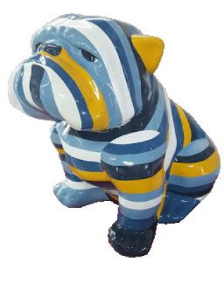 Dekoration Hund Garten Skulptur Skulpturen Design Figur Statue Moderne Figuren