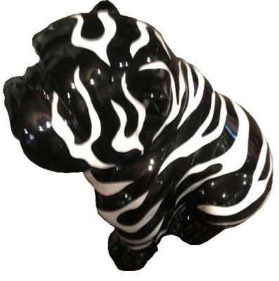 Dekoration Hund Garten Skulptur Skulpturen Designer Figur Statue Moderne Figuren