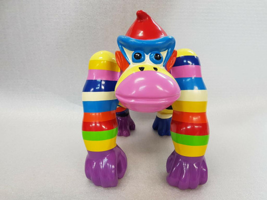 Statuen Dekoration Deko Gorilla Garten Neu Designer Figur Statue Moderne Figuren