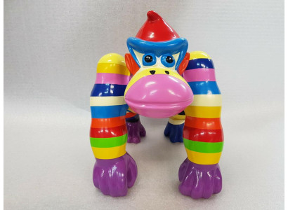 Statuen Dekoration Deko Gorilla Garten Neu Designer Figur Statue Moderne Figuren