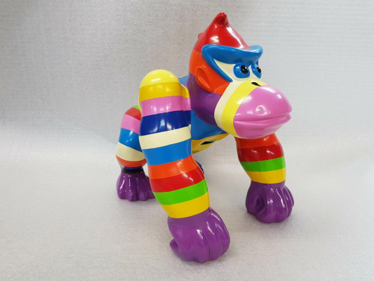 Statuen Dekoration Deko Gorilla Garten Neu Designer Figur Statue Moderne Figuren