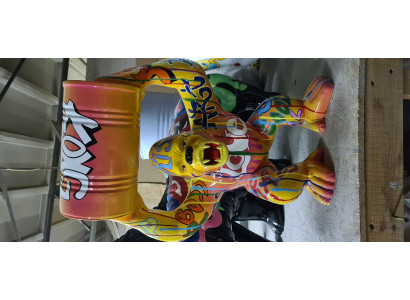 Statuen Dekoration Deko Gorilla Garten Neu Designer Figur Statue Moderne Figuren