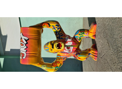 Statuen Dekoration Deko Gorilla Garten Neu Designer Figur Statue Moderne Figuren