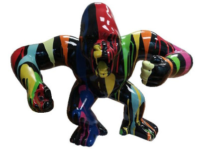 Statuen Dekoration Deko Gorilla Garten Neu Designer Figur Statue Moderne Figuren