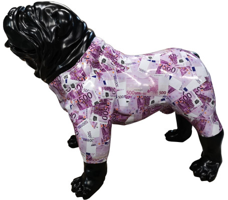 Designer Figur Statue Euro Figuren Dekoration Hund Garten Skulptur Skulpturen