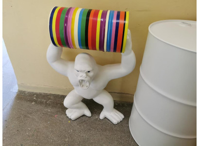 Designer Figur Statue Moderne Figuren Statuen Dekoration Deko Gorilla Garten Neu