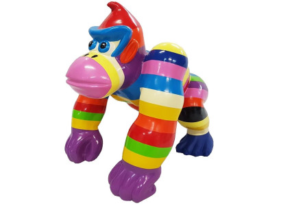 Abstrakte Statuen Gorilla Figuren Dekoration Deko Garten Designer Figur Statue