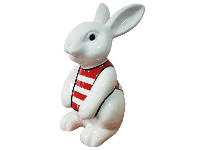 Skulptur Abstrakte Design Statue Bunte Figuren Handbemalt Dekoration Hase Neu