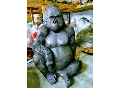 Statuen Dekoration Deko Gorilla Garten Neu Designer Figur Statue Moderne Figuren