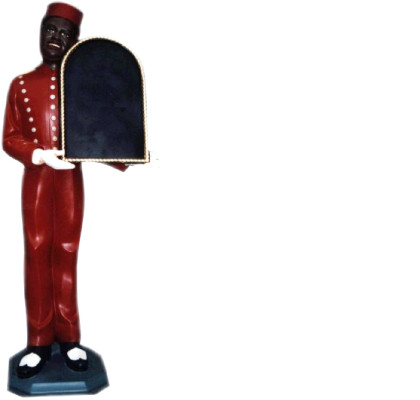 Tafel Schild Restaurant Figur Statue Skulptur Figuren Skulpturen Dekoration Deko